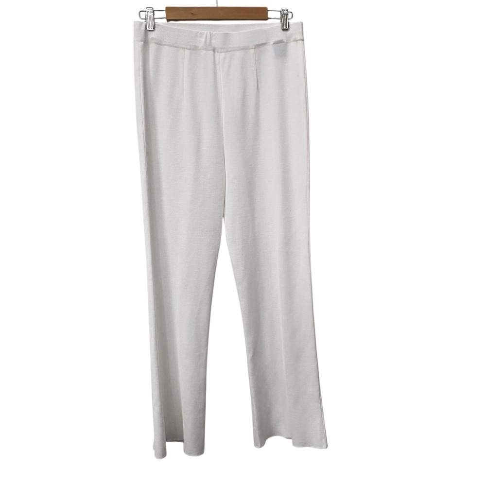 Misook size PM Elegant White Knit Pants Petite Medium